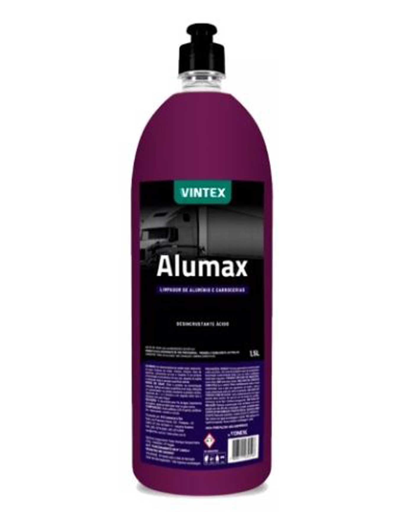 Alumax Desincrustante Ácido Concentrado 1,5L - Limpador de Alumínio e Carrocerias Vintex