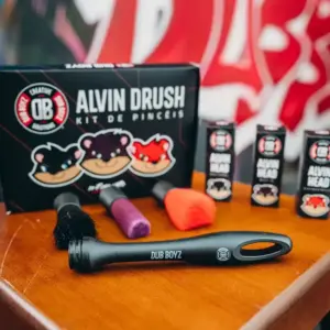 ALVIN DRUSH KIT DE PINCEIS COM 3 TIPOS DE CERDAS