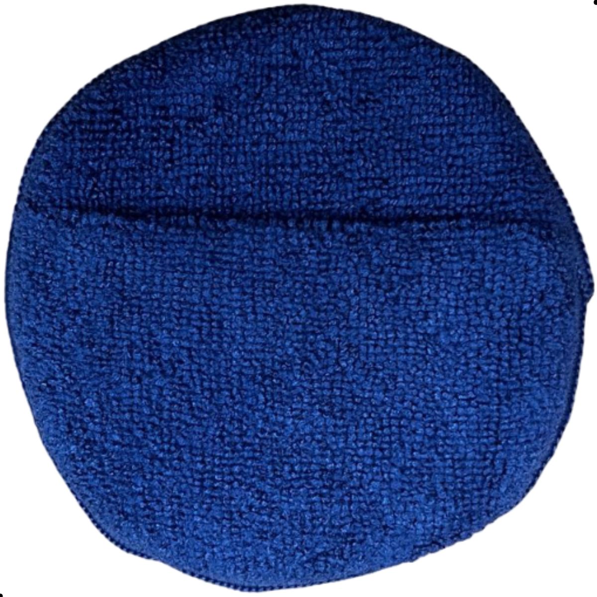 Aplicador De Microfibra Azul Com Encaixe De Mão Cera Vonixx