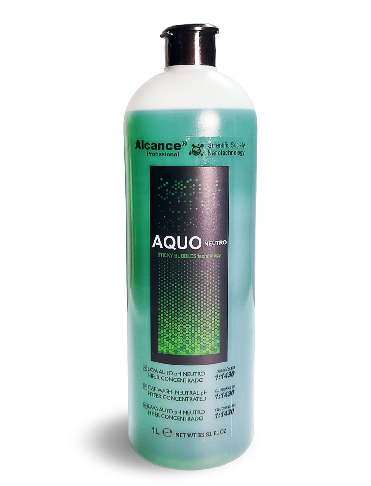 AQUO Lava Autos pH Neutro Hiper Concentrado 1:1430 Alcance 1L