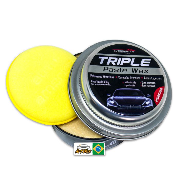 Cera de Carnaúba Triple Paste Wax Autoamerica 300g