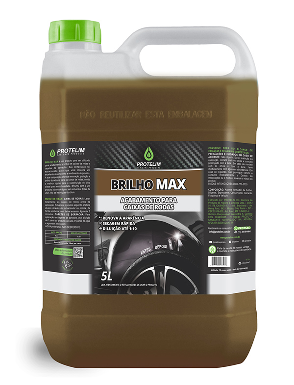 Brilho Max Acabamento Para Caixa de Rodas Concentrado Protelim 5L