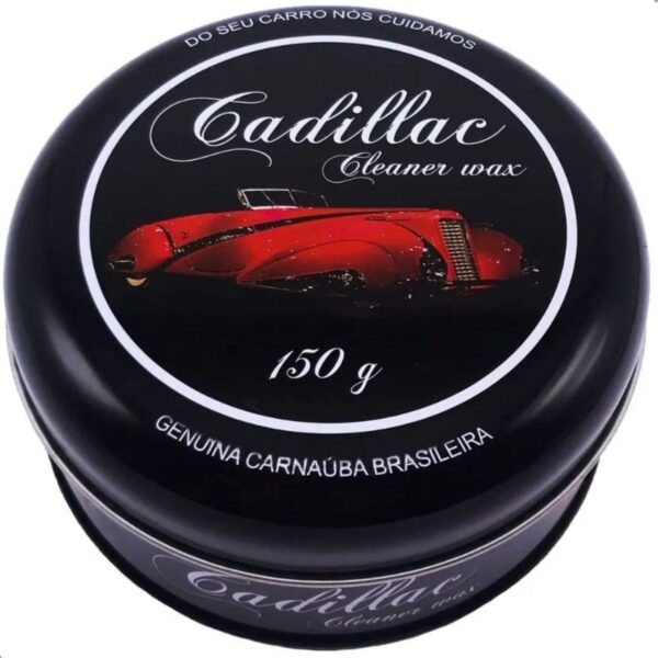 Cera De Carnaúba Automotiva Brilho Cleaner Wax 150g Cadillac