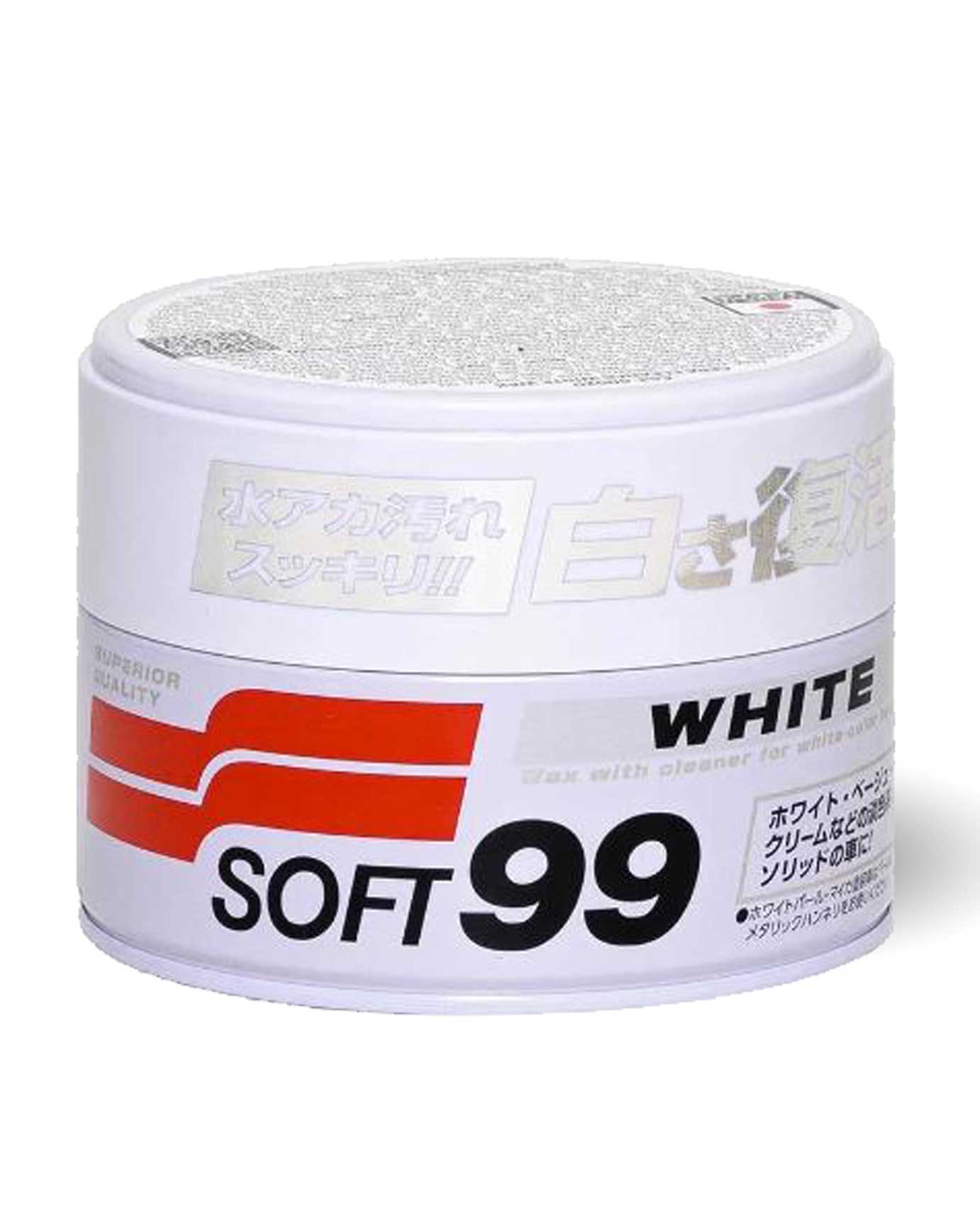 Cera White Cleaner I Para Carros Brancos e Claros Soft99 350g