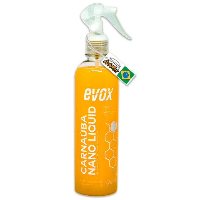 Evox Carnauba Nano Liquid 500ml - Cera de Carnauba Liquida Nano Proteção
