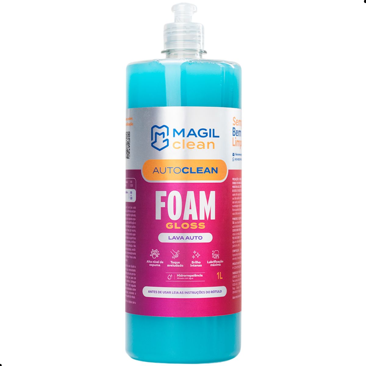 Foam Gloss Lava Auto Premium Hidrorrepelente 1 L Magil Clean