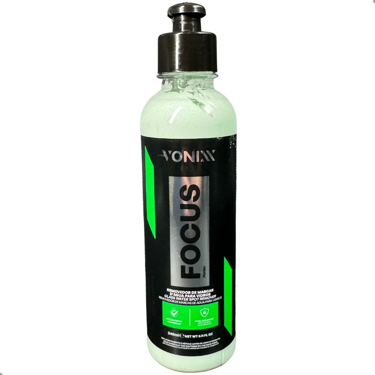 Focus Composto Polidor De Vidros Removedor De Marcas D'água 240 Ml Vonixx