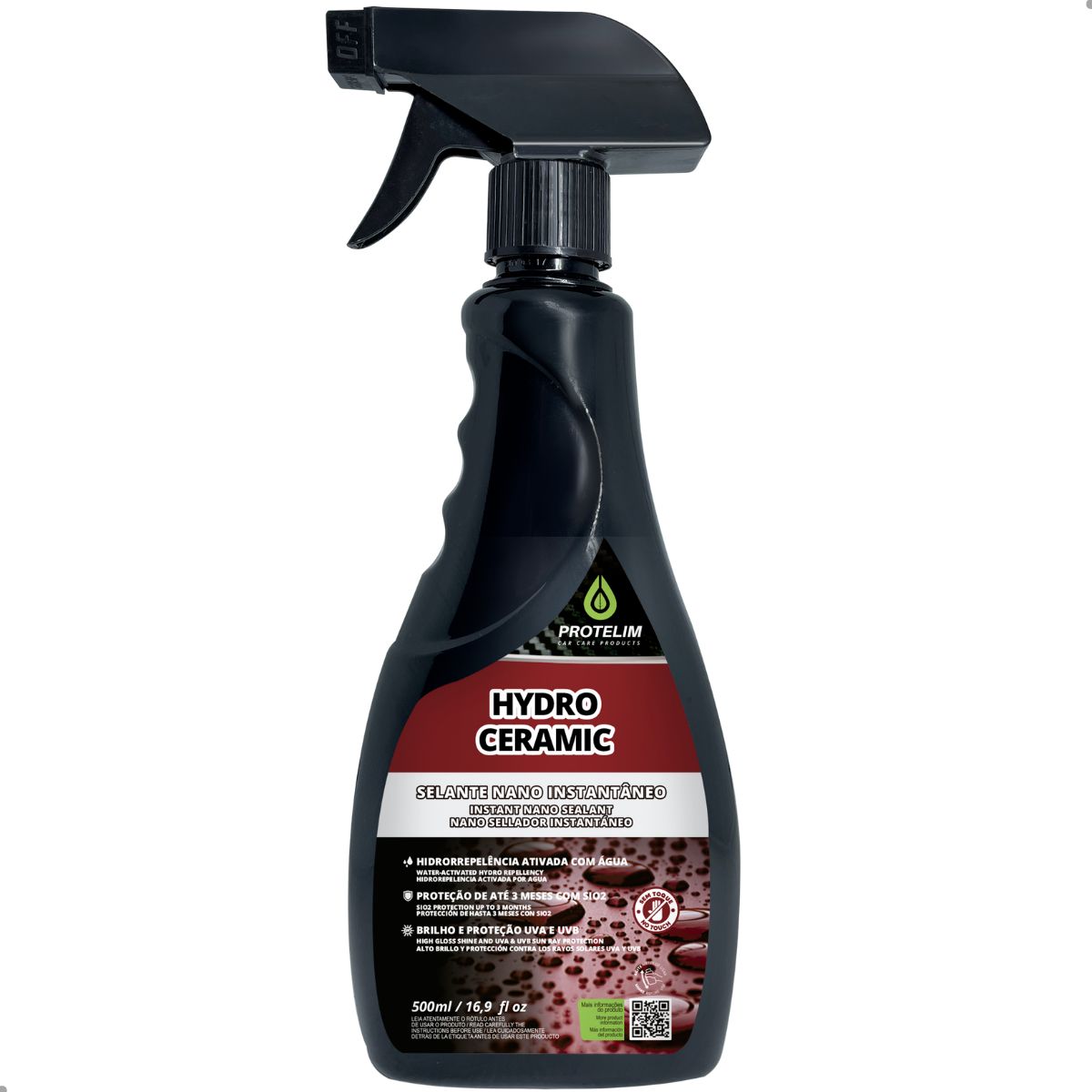 Hydro Ceramic Selante Nano Instantâneo Pronto Uso 500ml Protelim