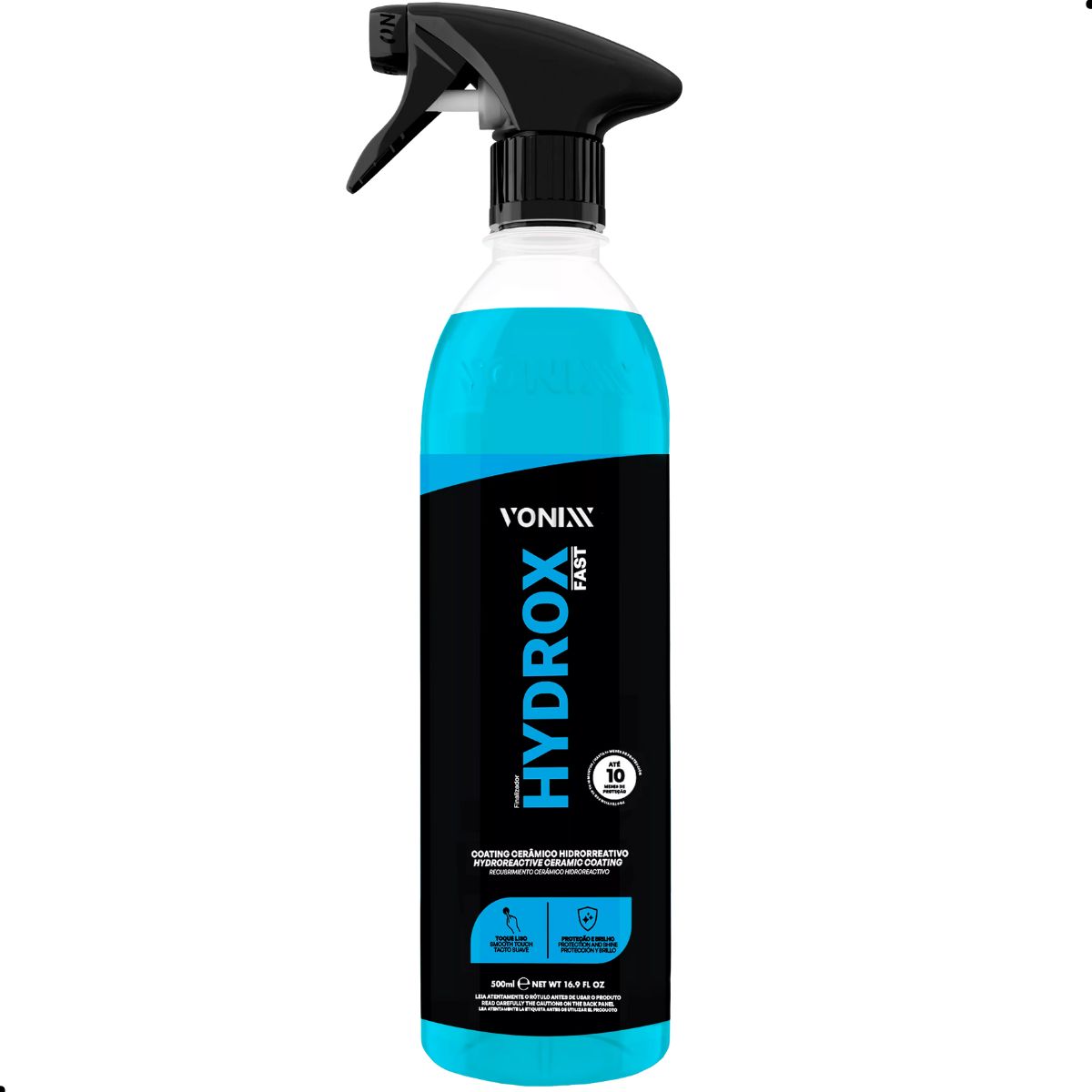Hydrox Fast Coating Cerâmico Hidrorrepelente Pronto Uso Spray 500 ml Vonixx