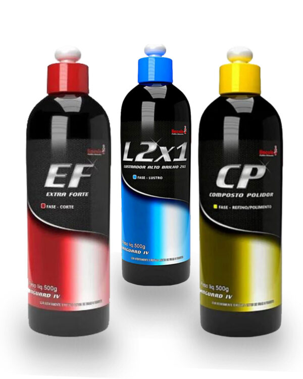 Kit Composto Polidor Lincoln 3 Unidades