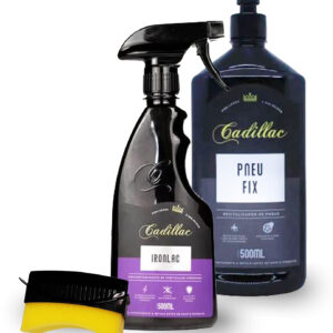 Descontaminante Para Rodas e Gel Para Pneus Pretinho Kit 3 Unidades
