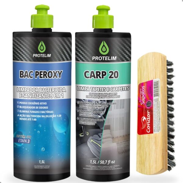 Kit Higienização E Limpeza De Estofados Protelim