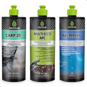 Kit Higienização Automotiva Interna E Externa Protelim