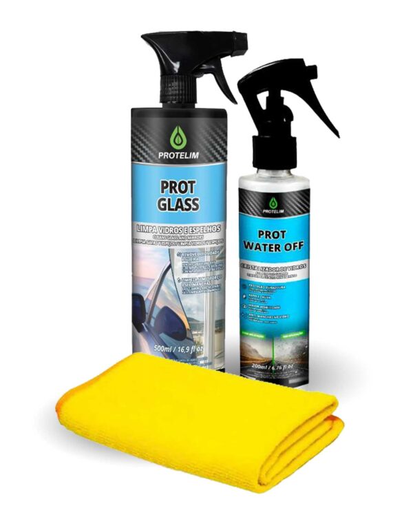 Limpeza e Cristalização de Vidros Protelim Kit