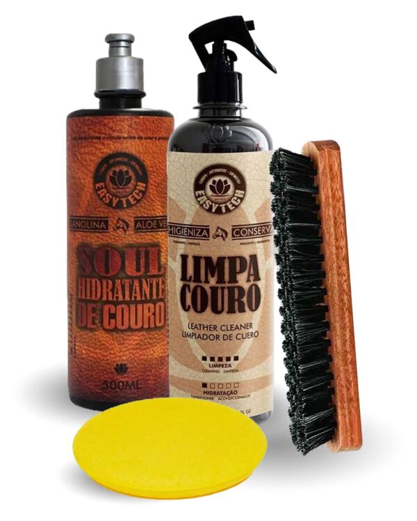 Kit Limpeza e Hidratação de Couro Easytech