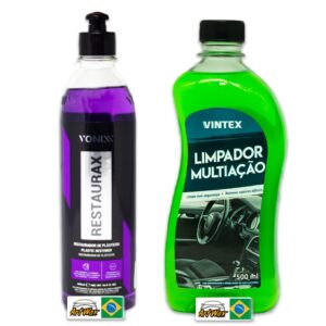 Kit Limpeza E Proteção Plásticos Externos Vonixx