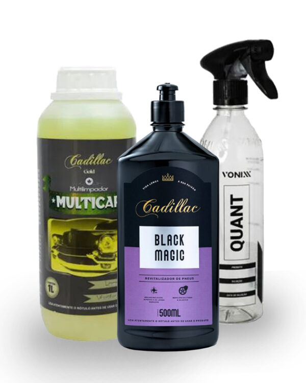 Kit Limpeza Multiuso Para Autos 3 Unidades