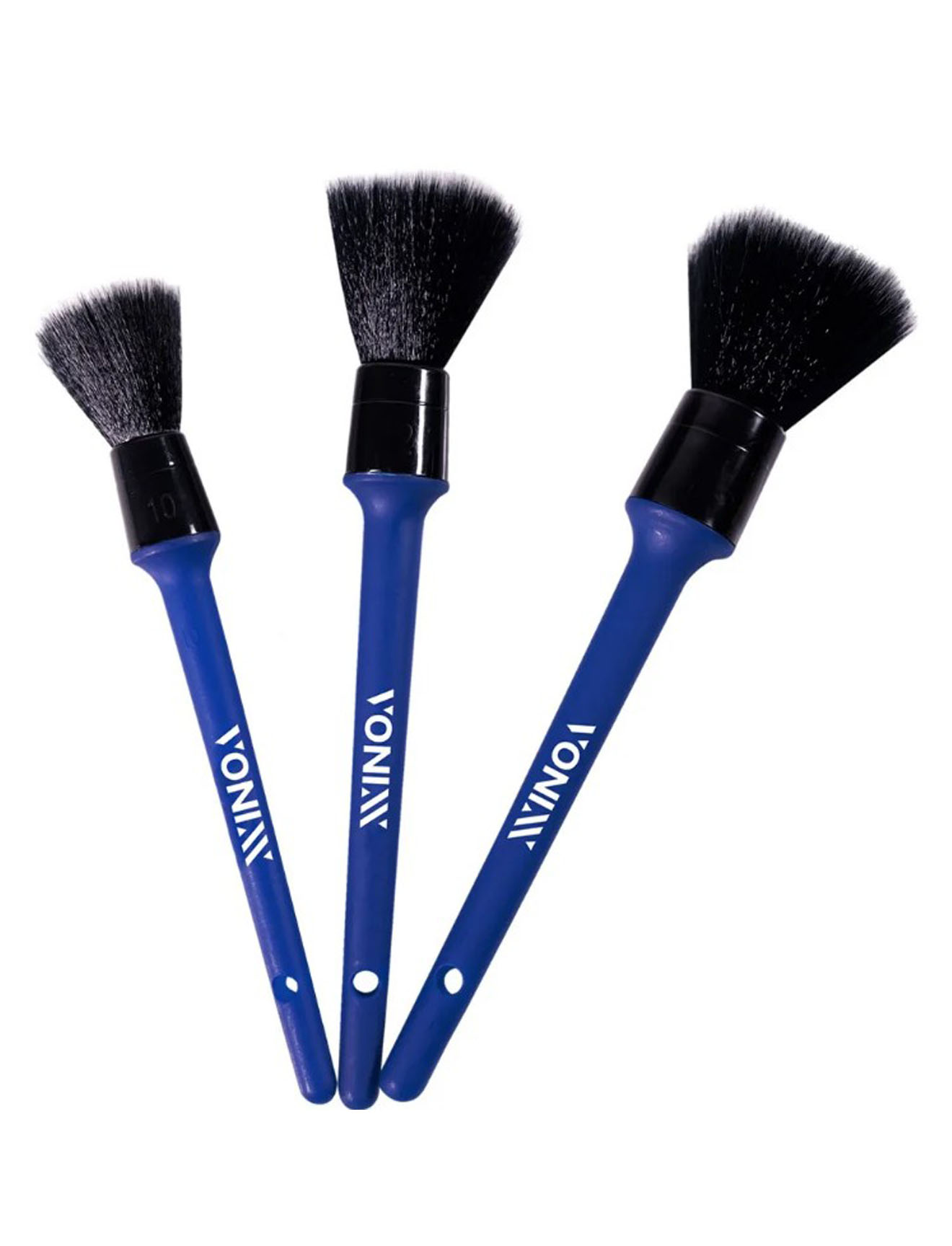 Kit Pincéis Ultra Macios Para Detalhamento Vonixx 3 Peças