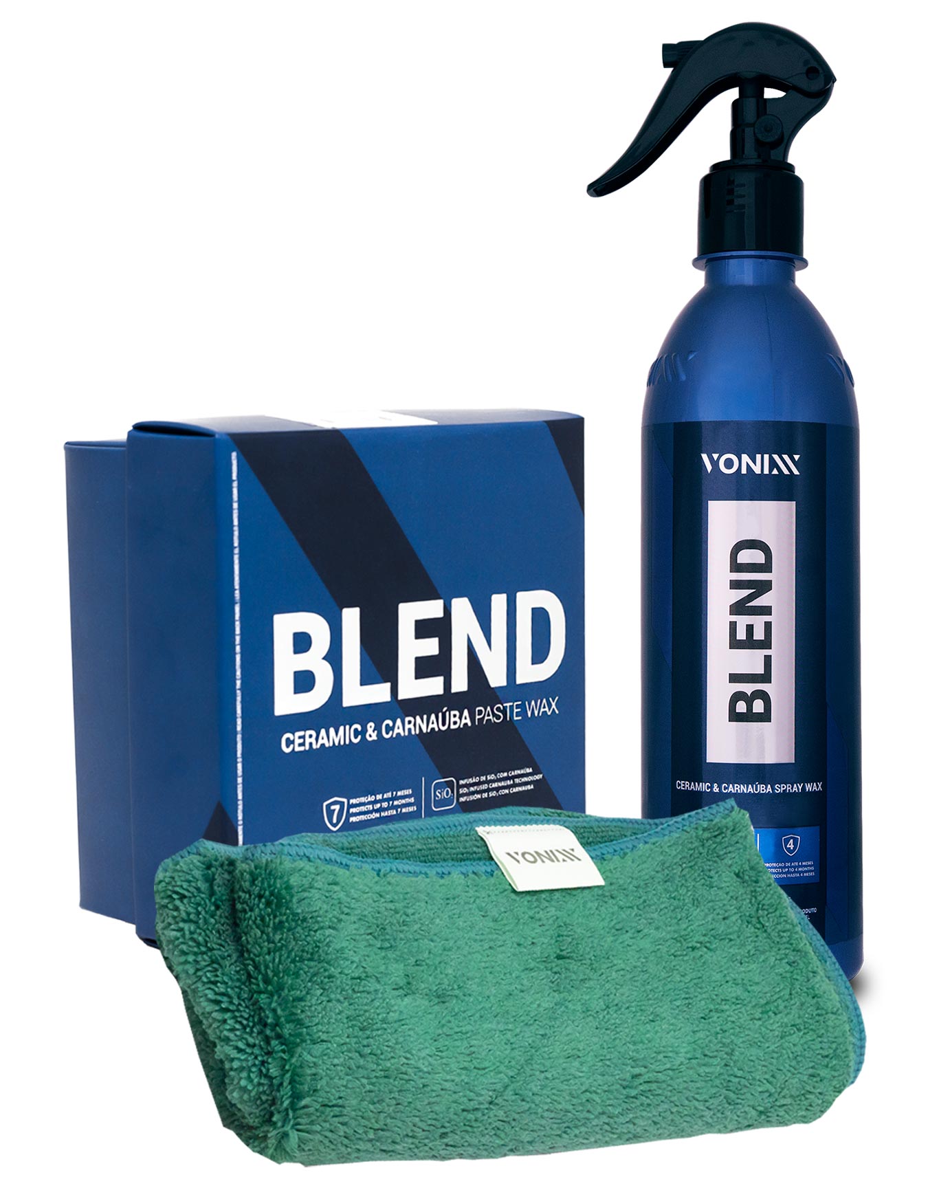 Kit Proteção de Pintura + Flanela Microfibra 40x60cm 350gsm Vonixx