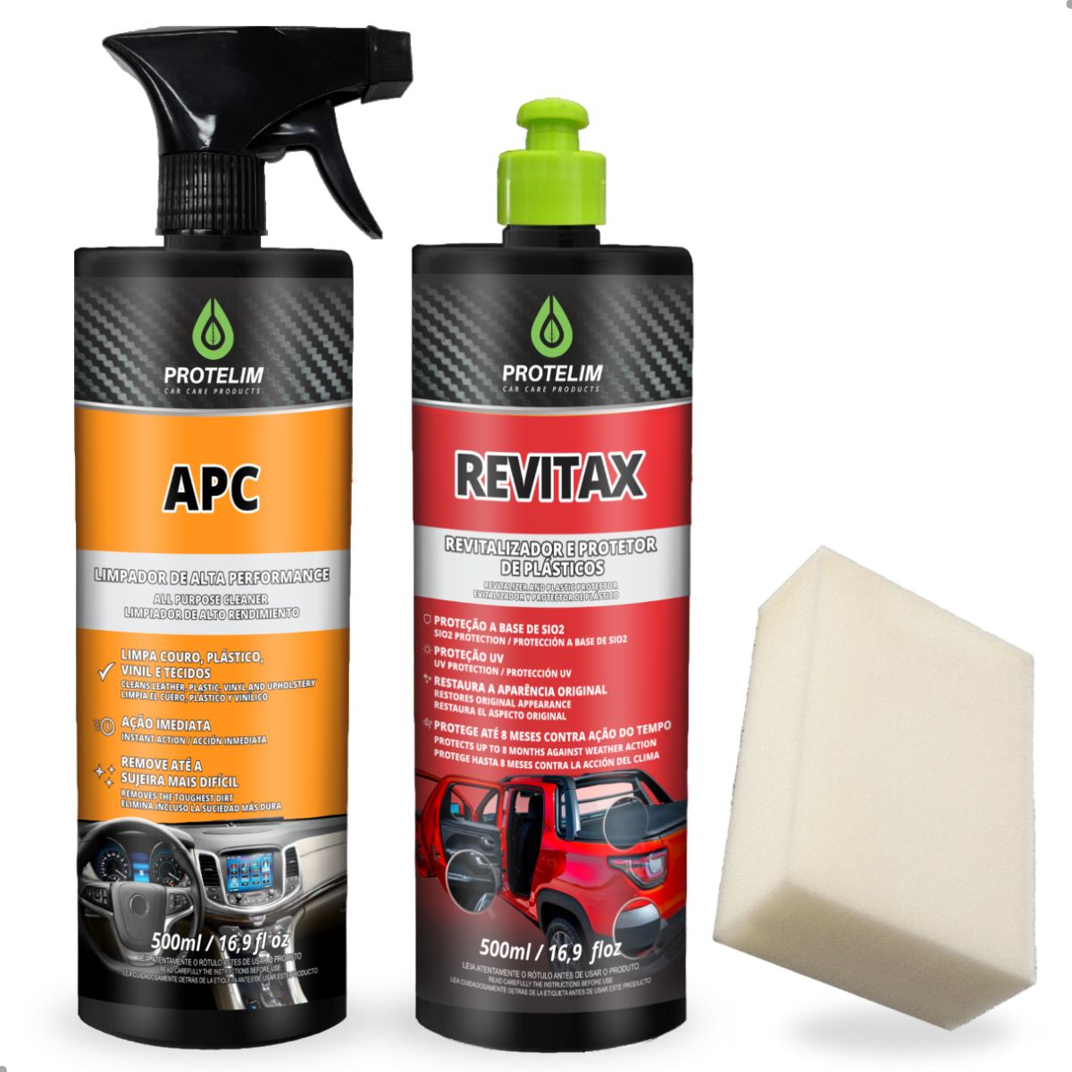 Kit Revitalização De Plásticos Internos E Externos Protelim