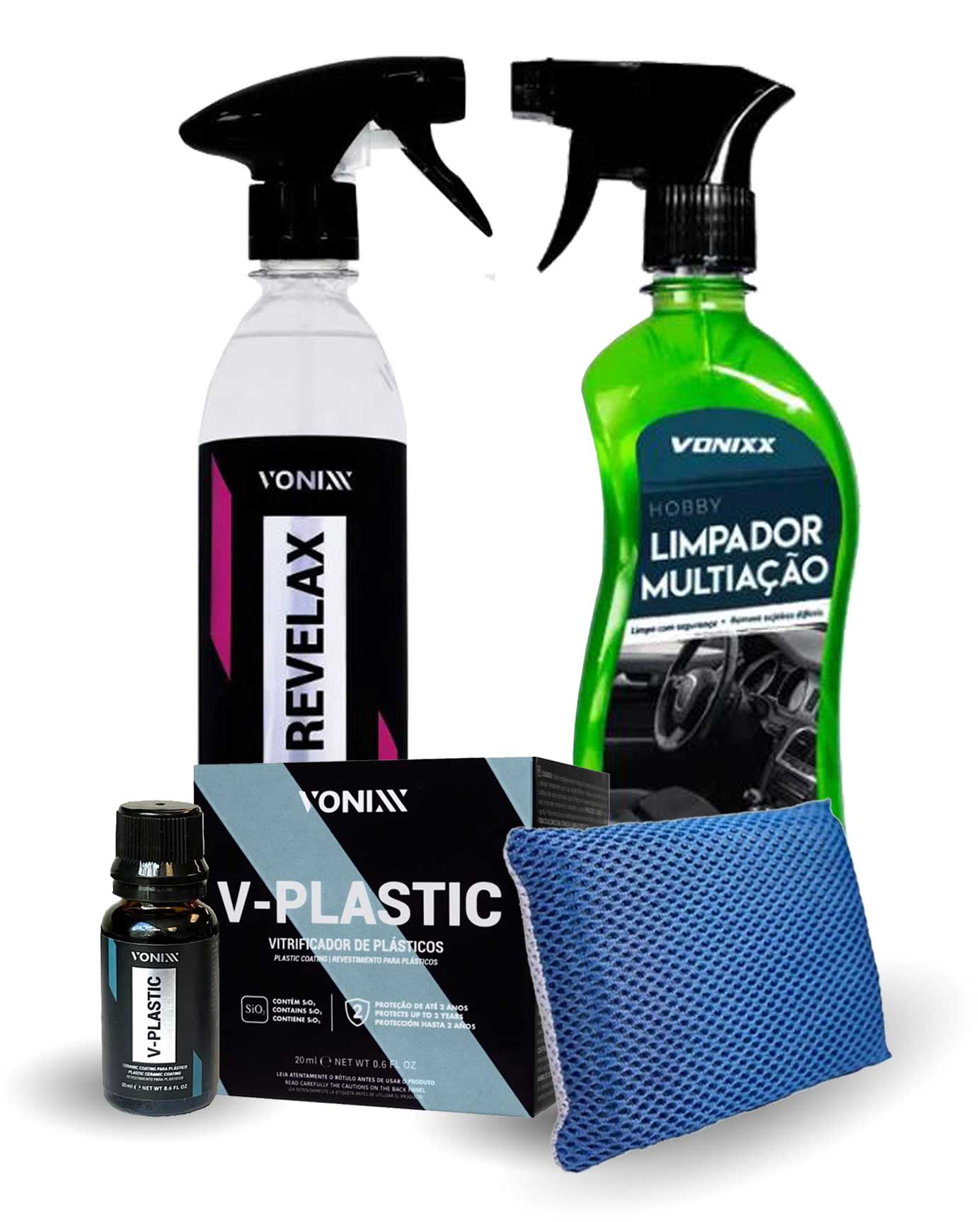 Kit Vitrificador e Restaurador de Plásticos Vonixx