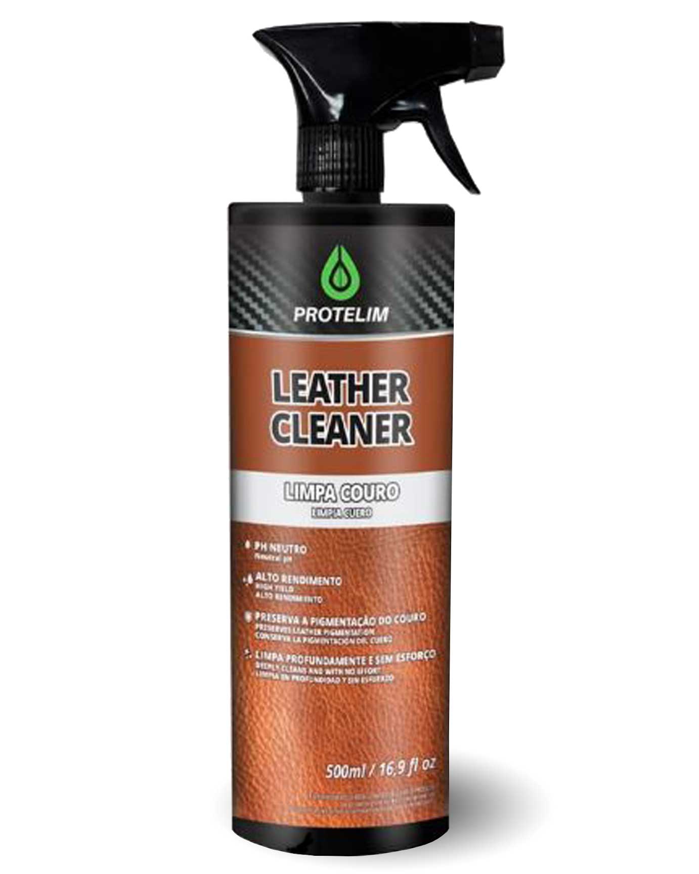 Leather Cleaner Limpa Couro PH Neutro Alto Rendimento Protelim 500ml