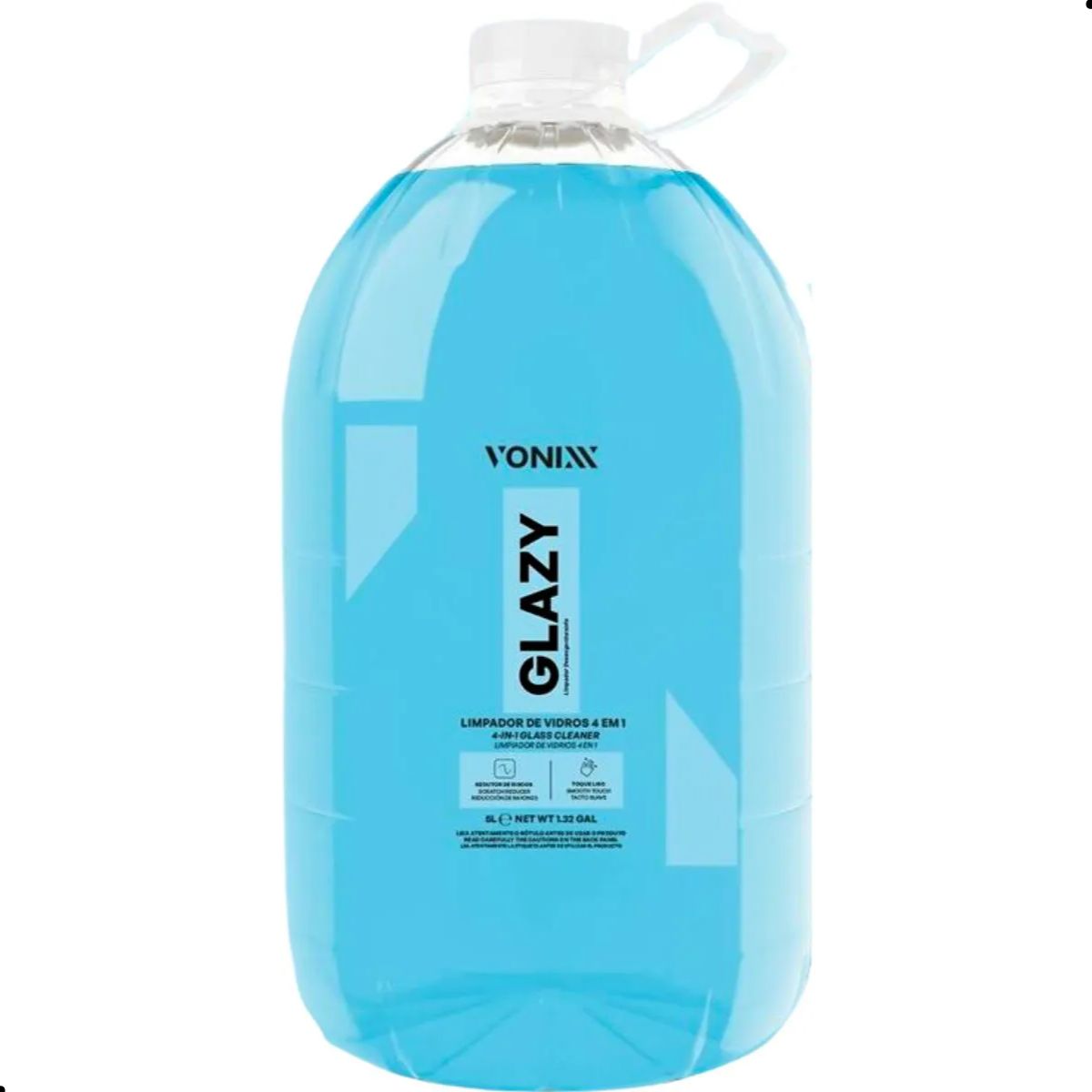 Limpa Vidros 4 Em 1 Glazy Redutor Atrito Risco 5 L Vonixx
