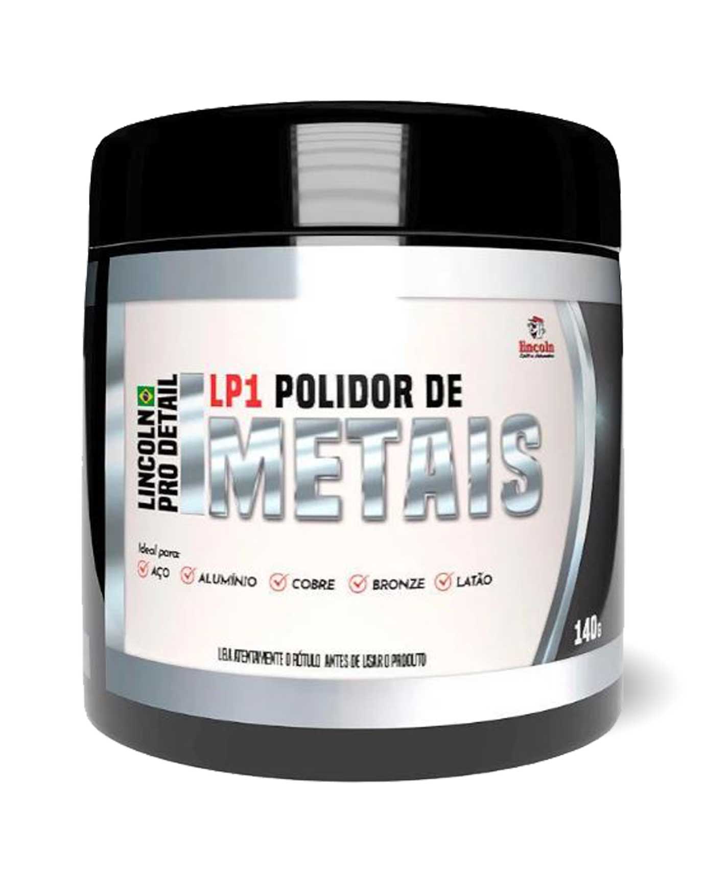 LP1 Polidor de Metais Brilho Espelhado Lincoln 140g