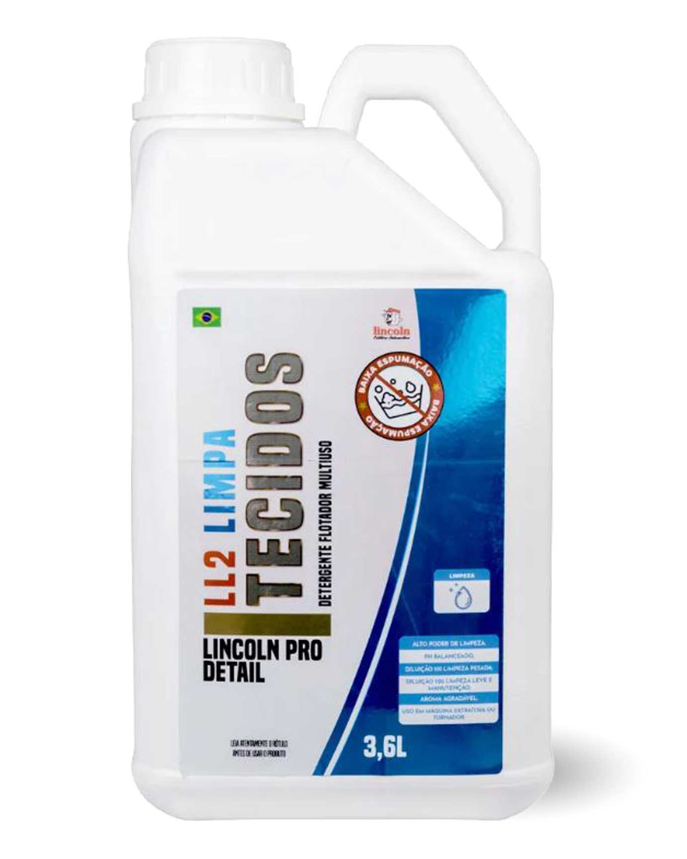 LL2 Limpa Tecidos PH Neutro de Alta Performance 3.6L Lincoln