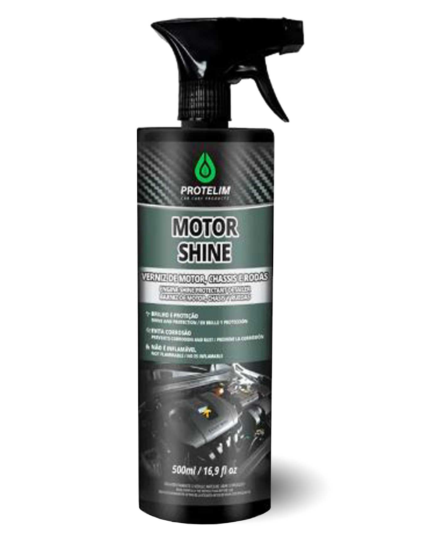 Motor Shine Verniz de Motor Chassis e Caixa de Rodas Protelim 1,5 ML