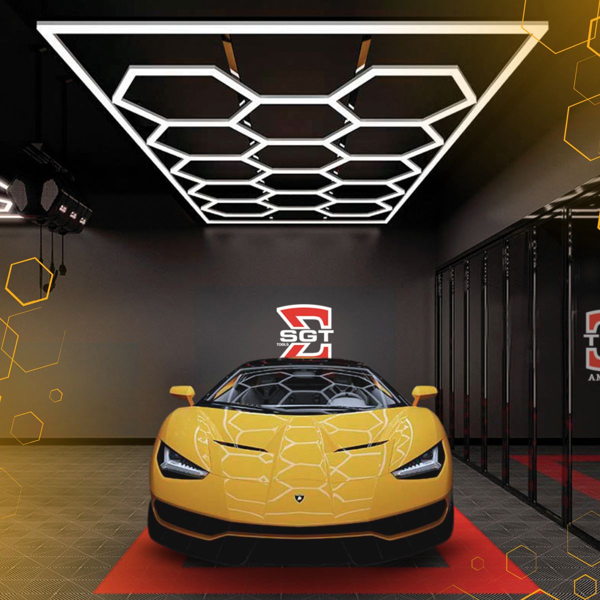 Painel de Led Colmeia 14 Células Bivolt 110V/220V 453W Sigma