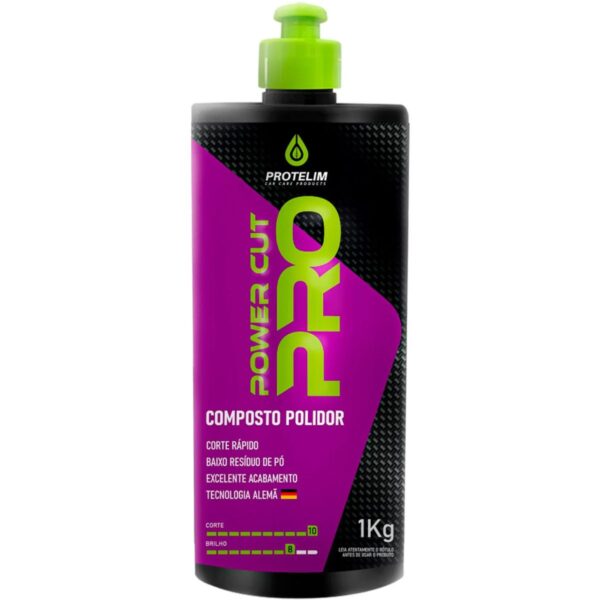 Power Cut Pro Composto Polidor a Base de Água Protelim 1kg