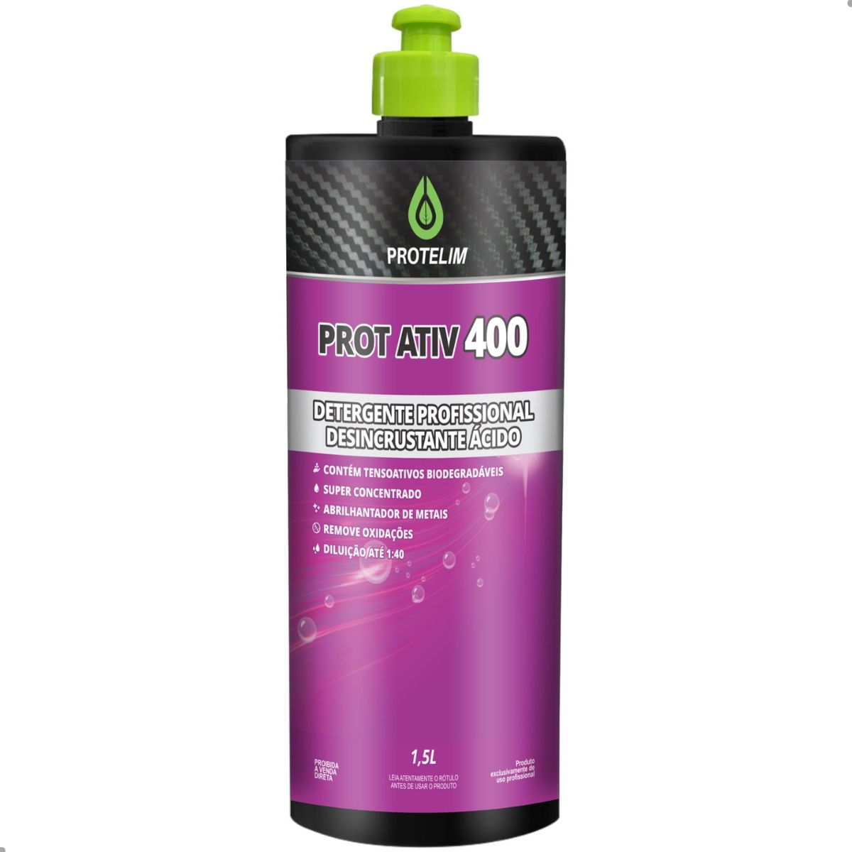 Prot Ativ 400 Desincrustante Ácido Detergente Concentrado 1,5L Protelim