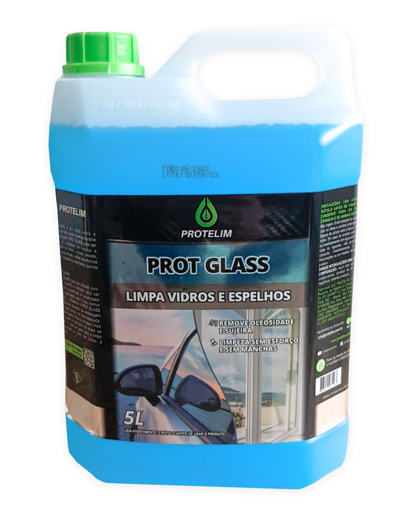 Prot Glass Limpa Vidros e Espelhos 5L Protelim