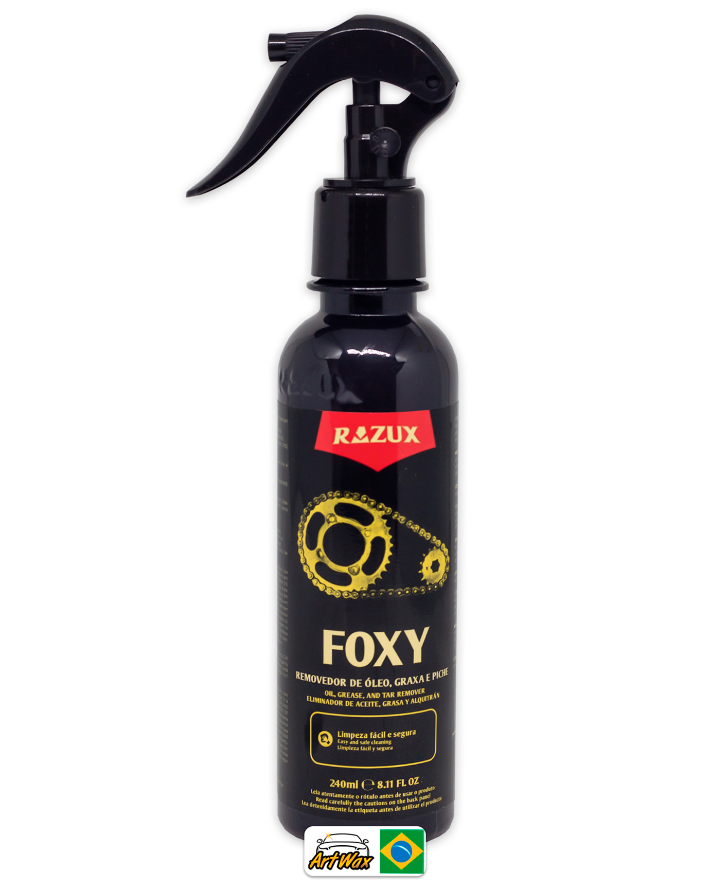 Foxy Removedor de Óleo Graxa e Piche Pronto uso Razux 240ml