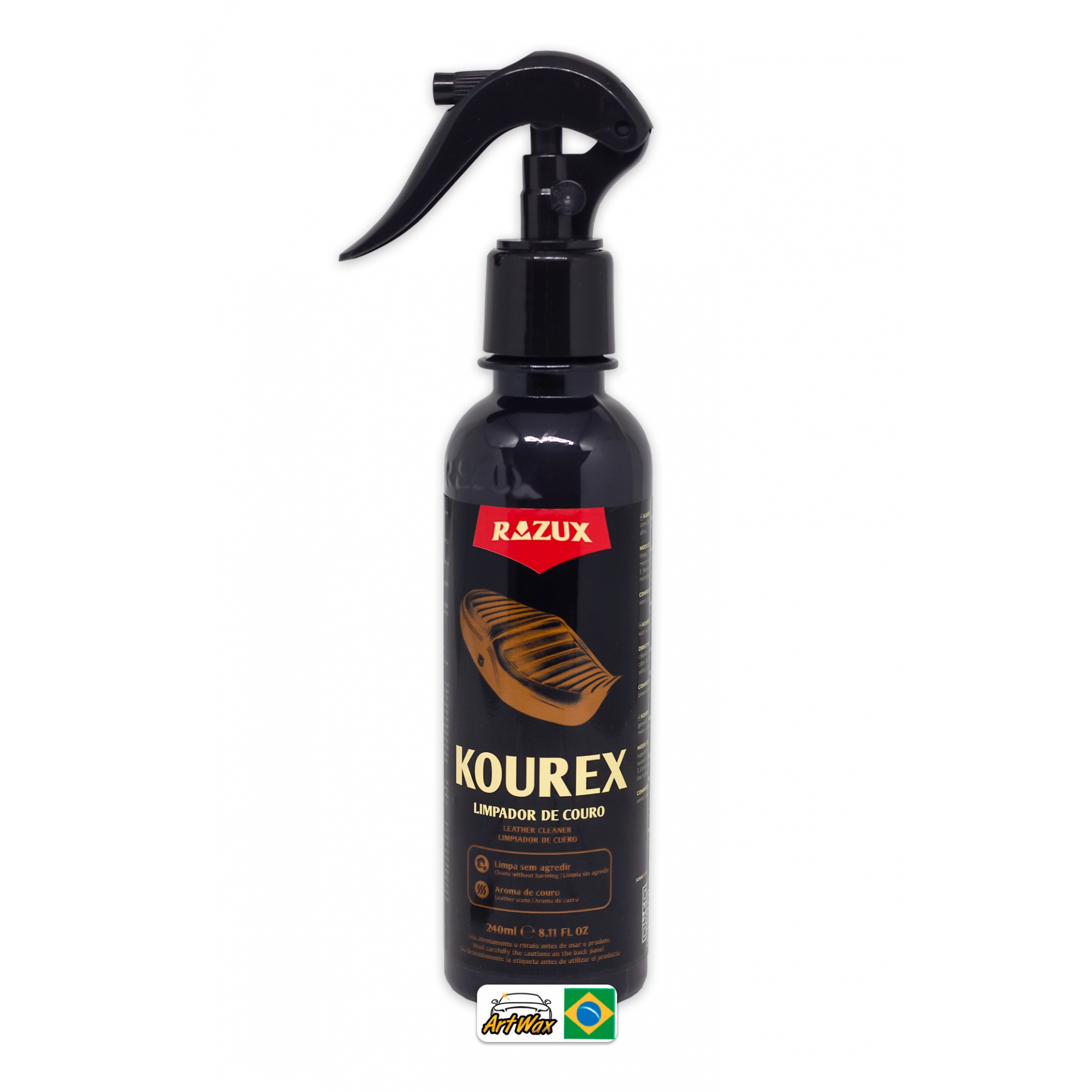 Kourex Limpeza de Couro em Geral Razux 240ml