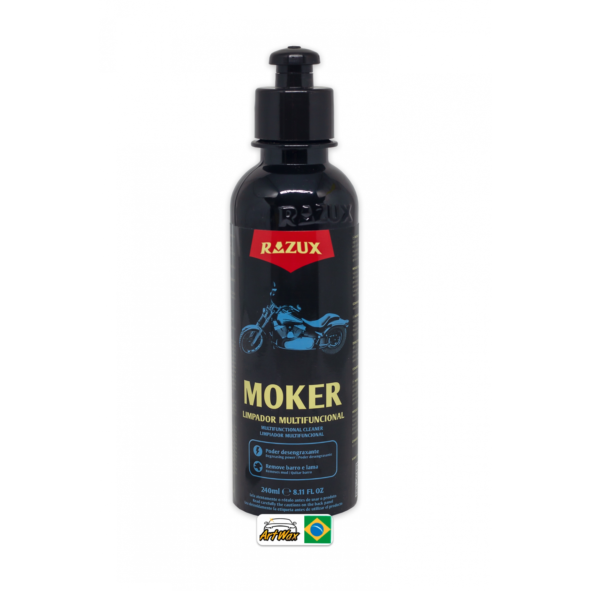 Moker Limpador Multifuncional Com Poder Desengraxante Razux 240ml