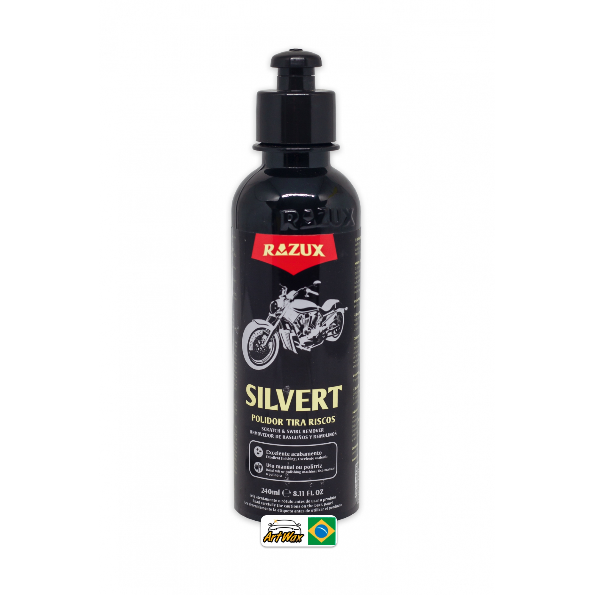 Silvert Polidor Tira Riscos Holagramas e Marcas D'água Razux 240ml