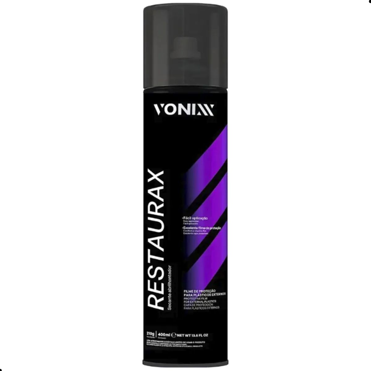 Restaurax Spray Protetor Para Plásticos Externos 400ml Vonixx