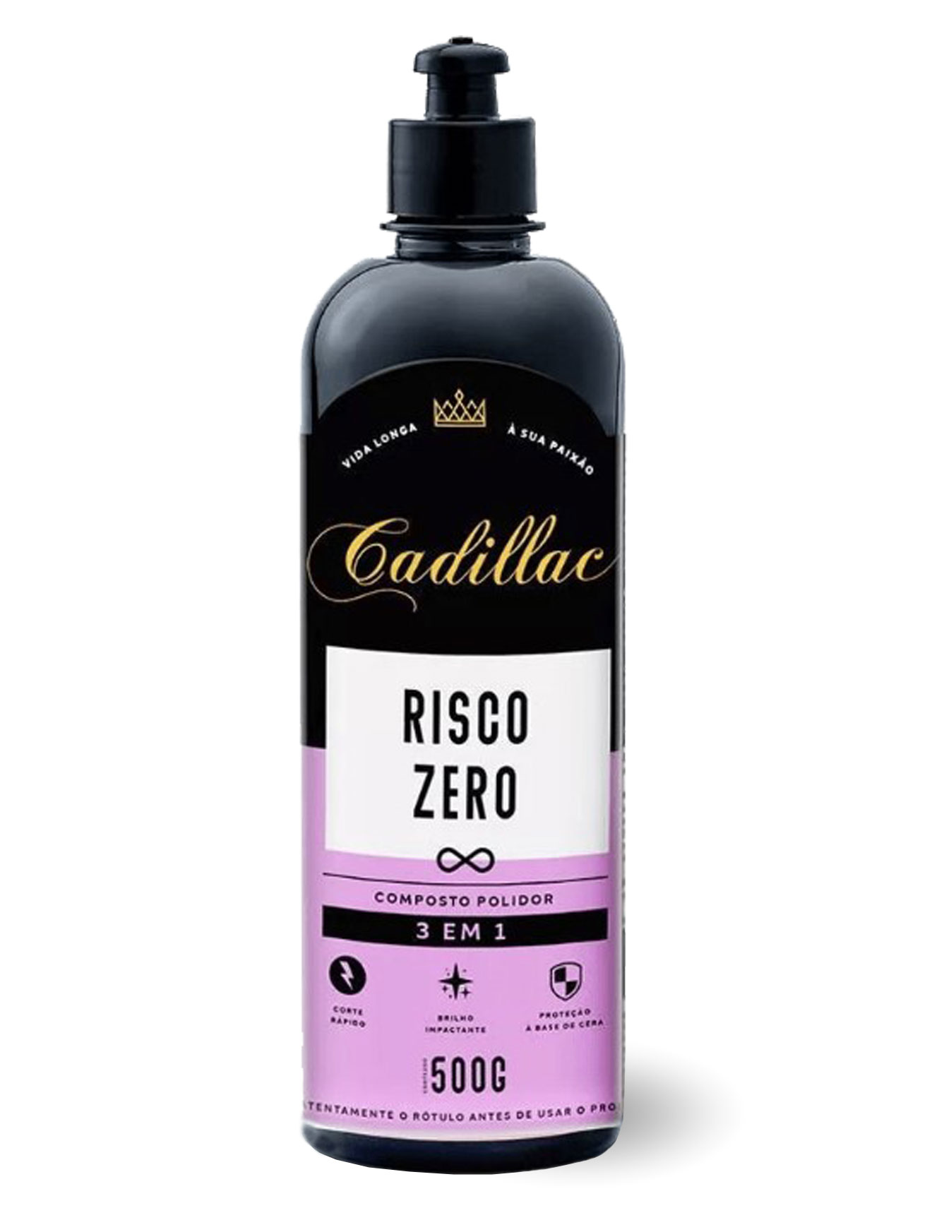 Risco Zero 3 em 1 Composto Polidor Multiação 500ml Cadillac