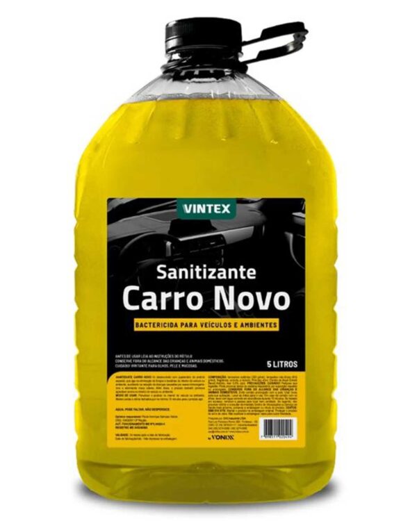Sanitizante Carro Novo Bactericida Para Veículos e Ambientes Vintex 5L