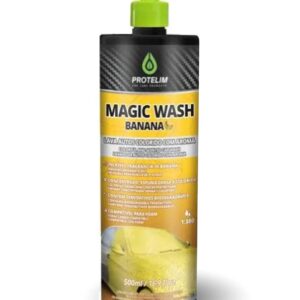 Shampoo Colorido Com Aroma Magic Wash Banana Protelim 500 ml