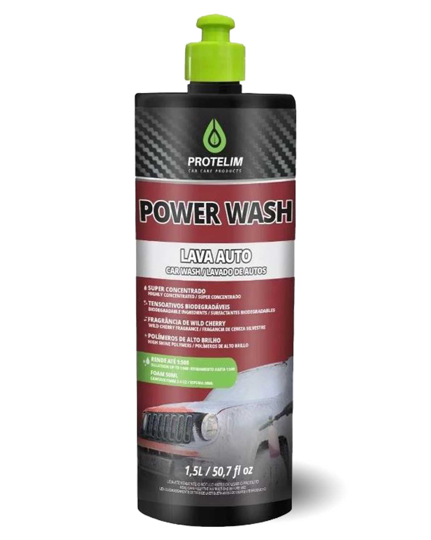 Lava Autos Power Wash Shampoo Concentrado 1:500 Protelim 1,5L