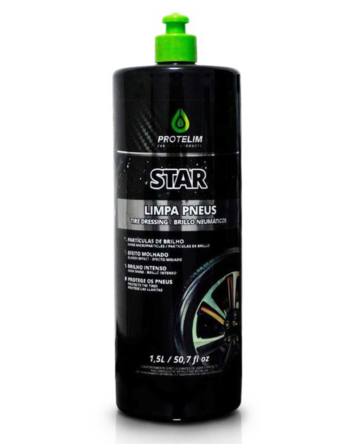 Star Limpa Pneu Premium com Partículas de Brilho Protelim  1,5L