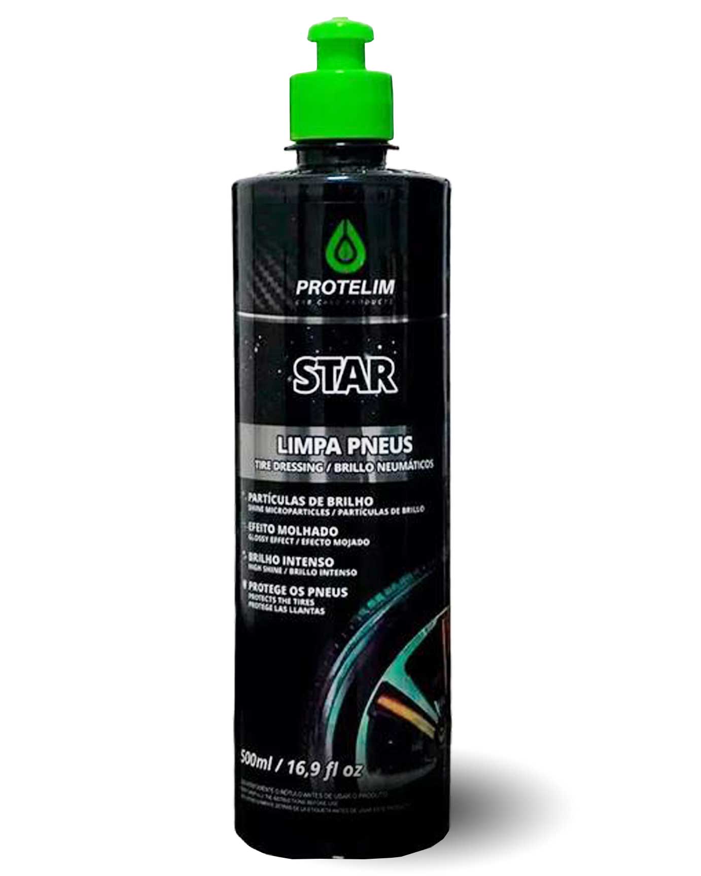Star Limpa Pneu Premium com Partículas de Brilho Protelim 500ml