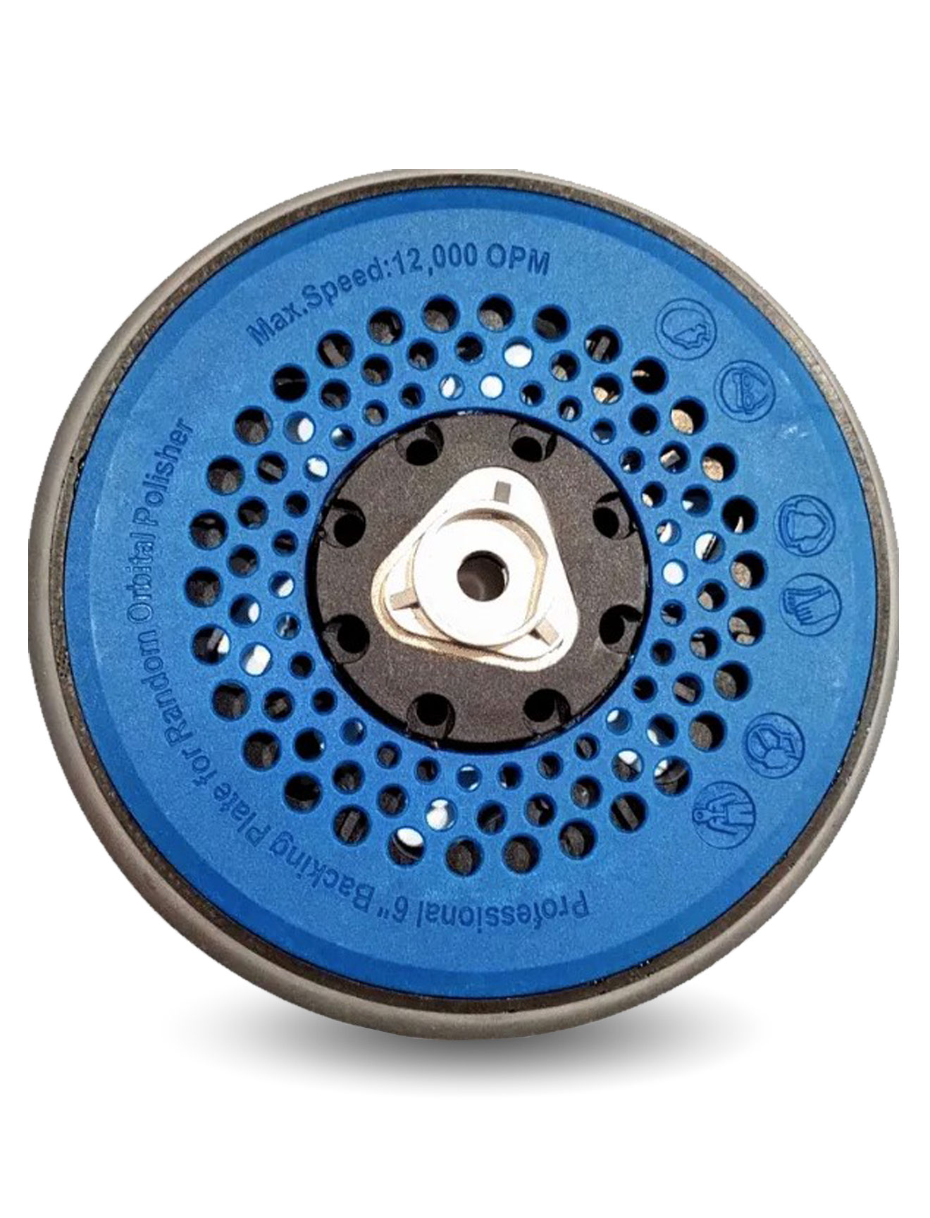 Suporte Ventilado Roto Orbital 6" Voxer Rosca M8 Vonixx