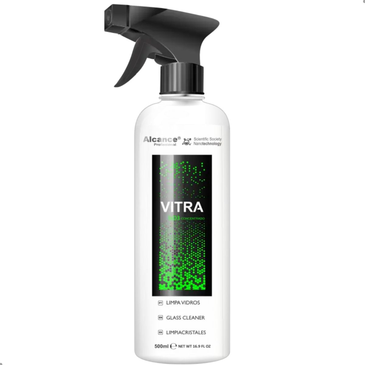 Vitra Limpa Vidros Antiestático Secagem Rápida Profissional 500 ml Alcance