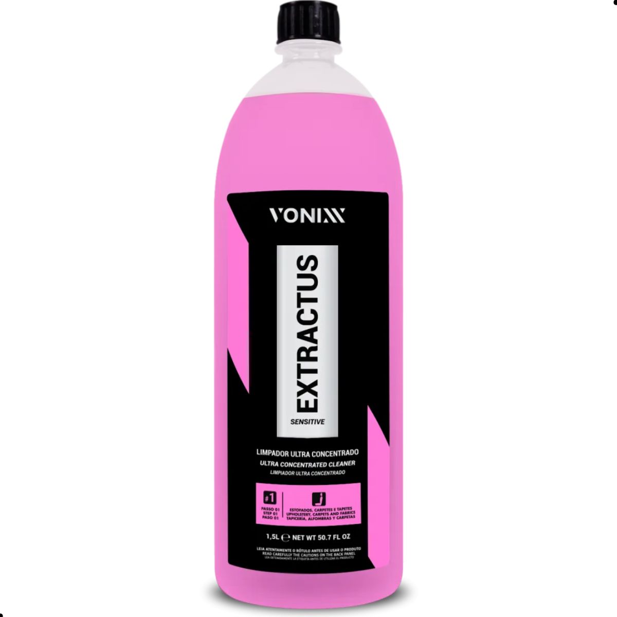 Vonixx Extractus Sensitive 1,5L - Limpador Ultra Concentrado Tecidos Delicados e Fibras Naturais